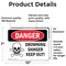 Signmission Drowning Danger Keep Out! Danger Sign, Vinyl Decal, 10in W x 7in L, 2PK OS-2PACK-DS-D-710-L-1712 - alternate 6